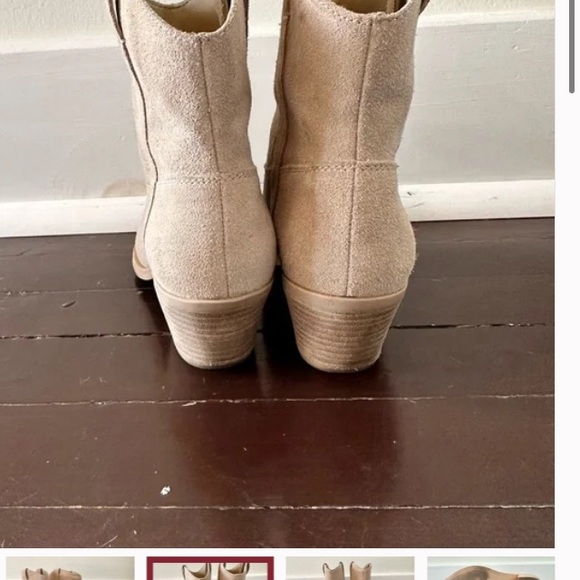 Dolce Vita Solow Western Bootie -Size 8.5 and 9 Dune Suede Color - Picture 6 of 16